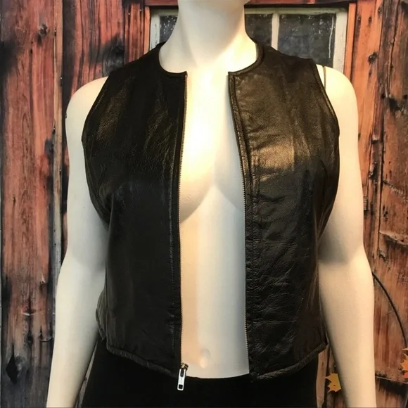 Wilsons Leather Cropped Vest - Picture 2 of 7